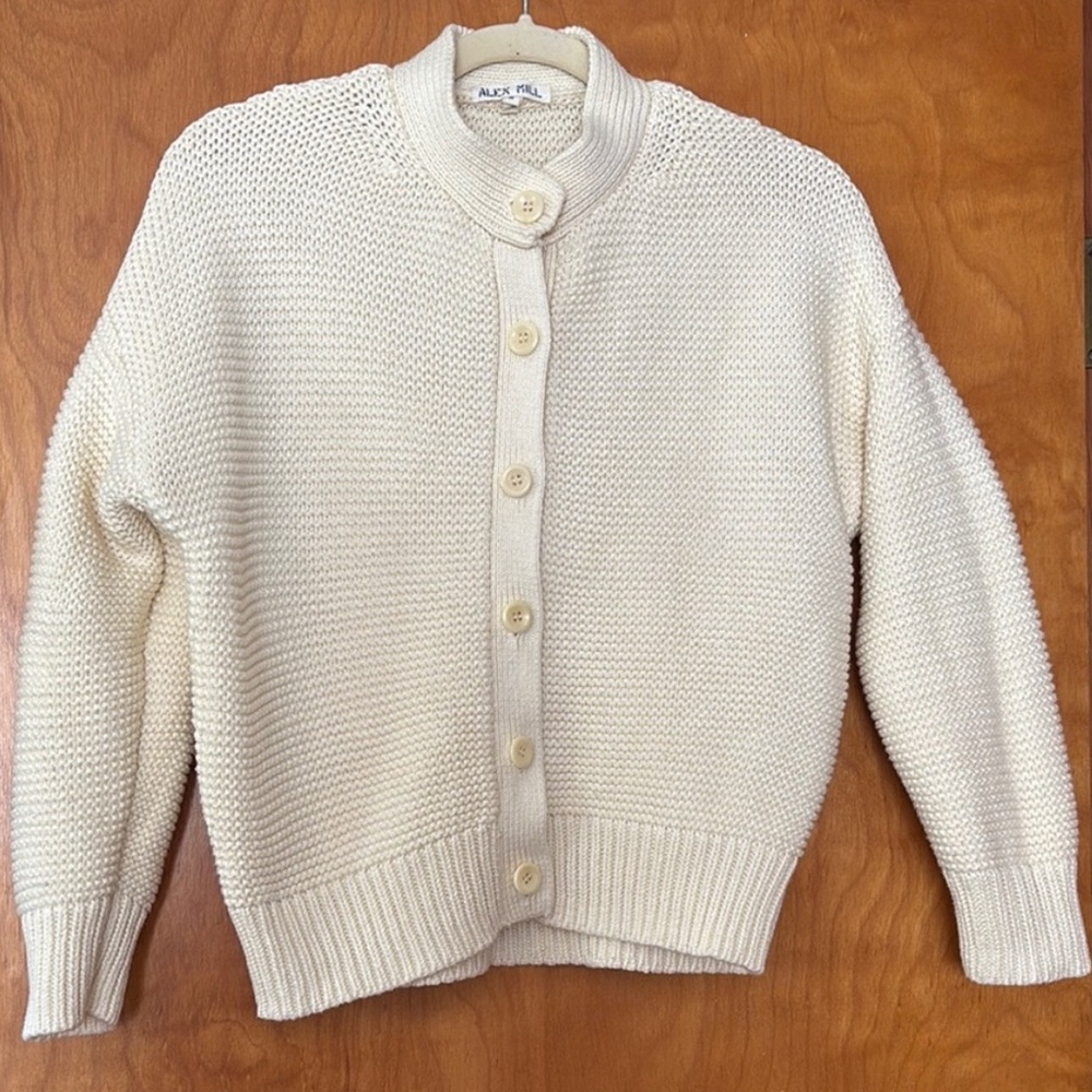 Alex Mill Nico Cardigan in Cream